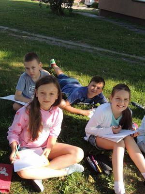  Grafika #4: "KASZUBSKIE ZAJĘCIA PLASTYCZNE grafika