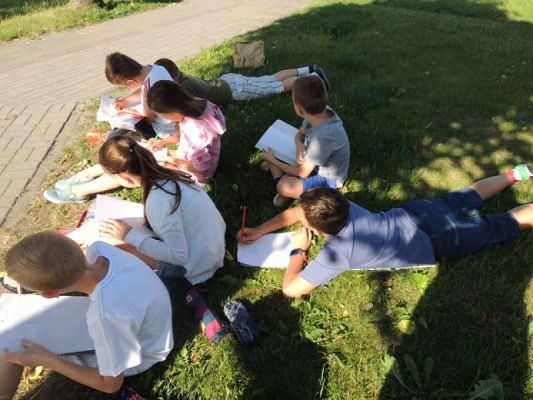  Grafika #5: "KASZUBSKIE ZAJĘCIA PLASTYCZNE grafika