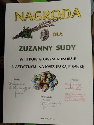 Grafika #6: Laureatki Powiatowego Konkursu Kaszubska Pisanka Wielkanocna grafika