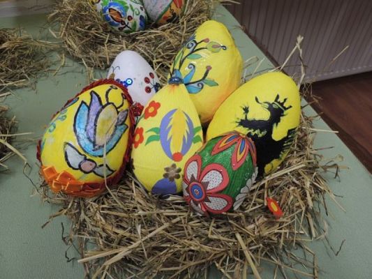  Grafika #9: Laureatki Powiatowego Konkursu Kaszubska Pisanka Wielkanocna grafika