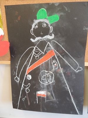  Grafika #2: Portret Józefa Piłsudskiego grafika