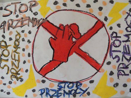  Grafika #7: STOP PRZEMOCY I AGRESJI grafika
