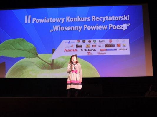  Grafika #3: FINAŁ II POWIATOWEGO KONKURSU RECYTATORSKIEGO WIOSENNY POWIEW POEZJI grafika