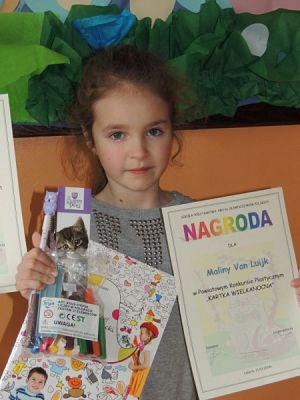  Grafika #1: LAUREACI POWIATOWEGO KONKURSU KARTKA WIELKANOCNA grafika