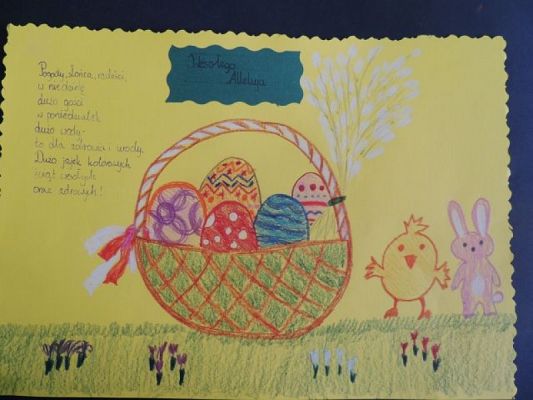  Grafika #11: ELIMINACJE SZKOLNE DO POWIATOWYCH KONKURSÓW PLASTYCZNYCH "PISANKA WIELKANOCNA" I "KARTKA WIELKANOCNA" grafika