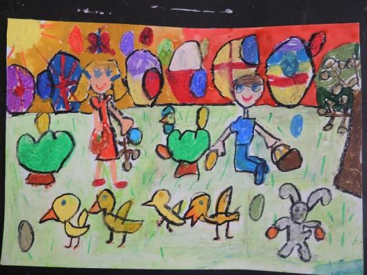  Grafika #18: ELIMINACJE SZKOLNE DO POWIATOWYCH KONKURSÓW PLASTYCZNYCH "PISANKA WIELKANOCNA" I "KARTKA WIELKANOCNA" grafika