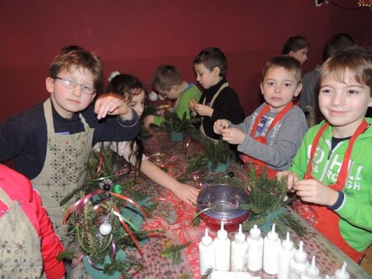  Grafika #8: PIERWSZAKI U ŚWIĘTEGO MIKOŁAJA W DRZEWINIE grafika