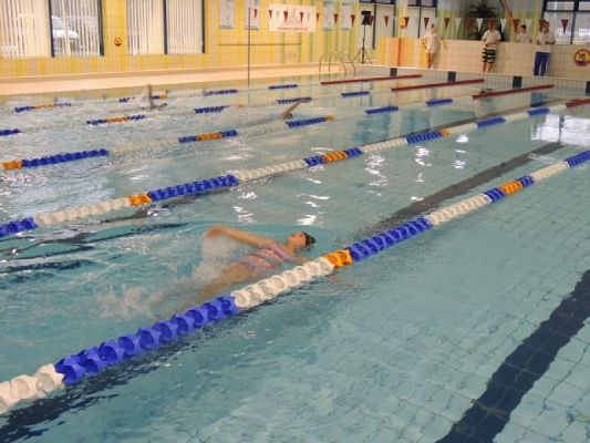  Grafika #7: MISTRZOSTWA LĘBORKA SZKÓŁ PODSTAWOWYCH I GIMNAZJÓW W INDYWIDUALNYCH ZAWODACH PŁYWACKICH grafika