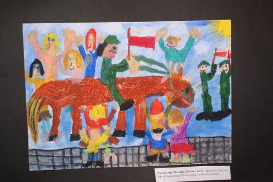  Grafika #0: WYRÓŻNIENIE W POWIATOWYM KONKURSIE PLASTYCZNYM "NIEPODLEGŁOŚĆ W OCZACH DZIECI" grafika