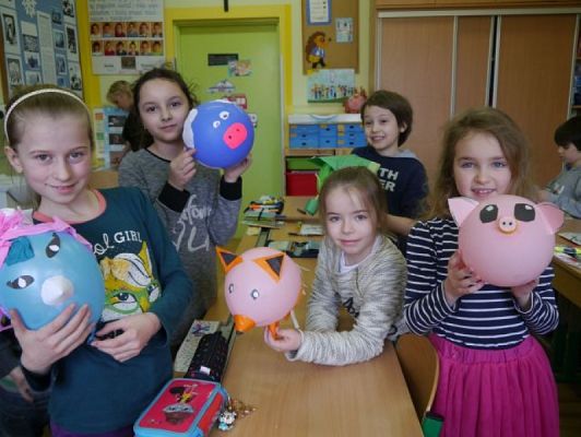  Grafika #3: Zwierzątka z kolorowych baloników grafika