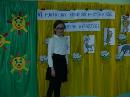  Grafika #0: Powiatowy Konkurs Recytatorski Śmieszne wierszyki grafika