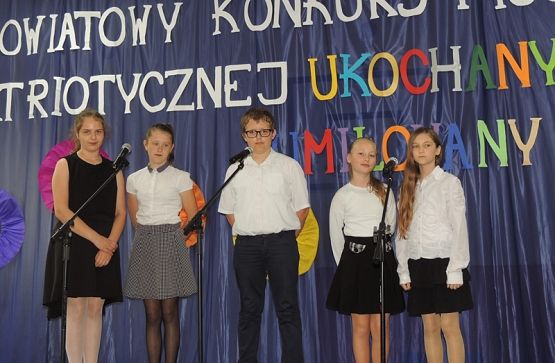  Grafika #12: I POWIATOWY KONKURS PIOSENKI PATRIOTYCZNEJ ,,UKOCHANY KRAJ" grafika
