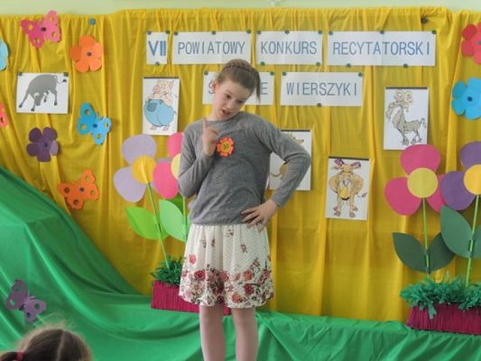 Grafika #0: VII POWIATOWY KONKURS RECYTATORSKI ŚMIESZNE WIERSZYKI grafika