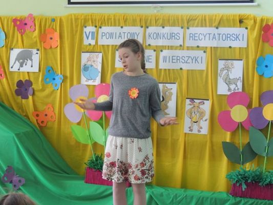  Grafika #1: VII POWIATOWY KONKURS RECYTATORSKI ŚMIESZNE WIERSZYKI grafika